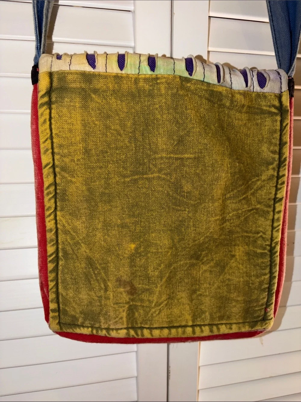 India Boutique 100% Cotton Colorful Boho Panels Crossbody with Adjustable Strap